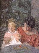 Edouard Vuillard Di tested pu lady and her son USA oil painting artist